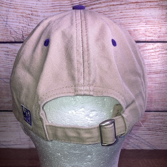 Vintage The Game 90s Texas Christian University Split Bar Strapback Hat EUC - Picture 4 of 7
